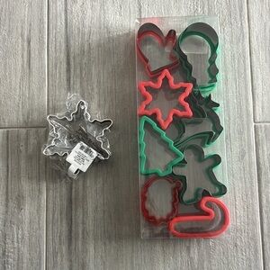 9 Christmas Cookie Cutters metal baking cooking